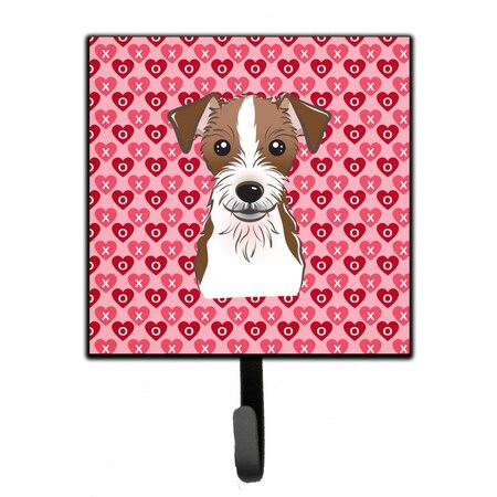 Carolines Treasures Jack Russell Terrier Hearts Leash or Key Holder BB5272SH4